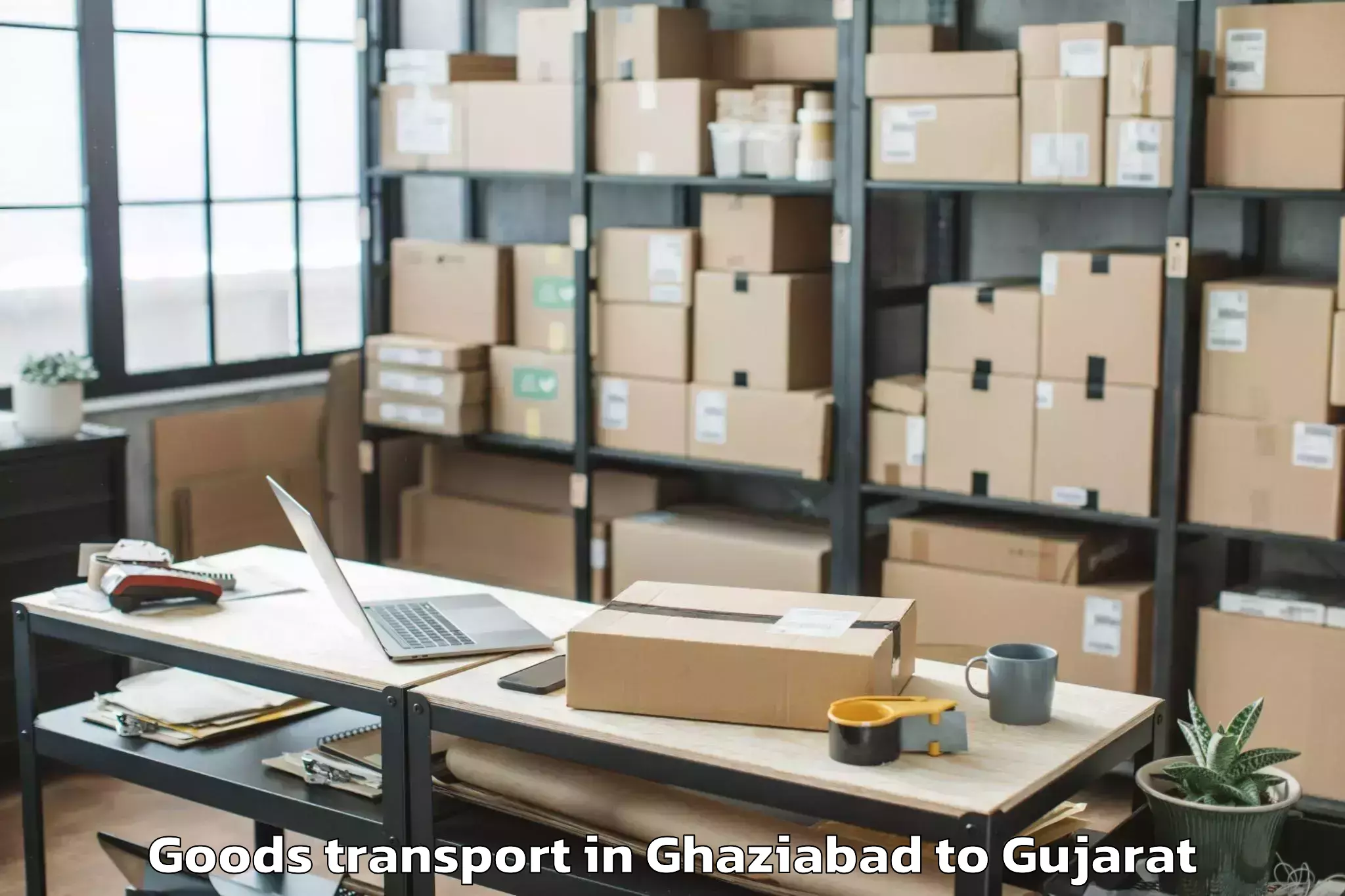 Top Ghaziabad to Balasinor Goods Transport Available